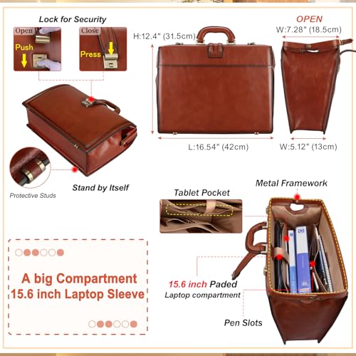Banuce Doctor & Lawyer Leather Bag