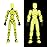MerryXD T13 3D Action Figure,Assembly Completed Dummy Nova Titan Lucky 13 Action Figure 3D Printed Multi-Jointed Movable Toy Grow in The Dark Yellow