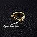 GUSLESON Brand Men's Rose Gold Tie Wedding Solid Ties for Men Fashion Necktie and Pocket Square Collar Clasp Gold Brooch Sets (0799-23-G)