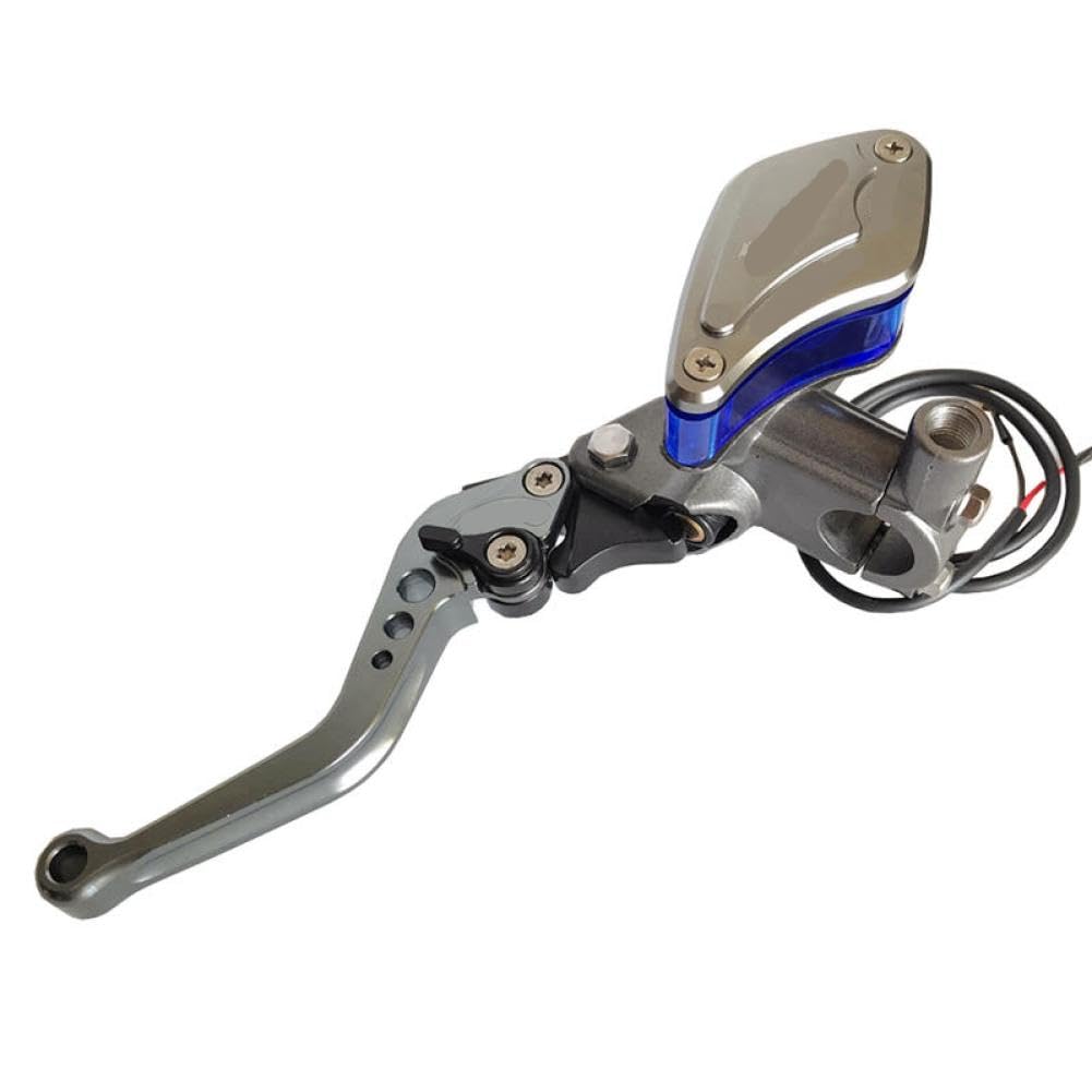 sgsDBSypp 22mm CNC Hydraulic Brake Clutch Master Cylinder Lever Compatible with Mxs125 Scooter Motorcycle(Titanium Left)