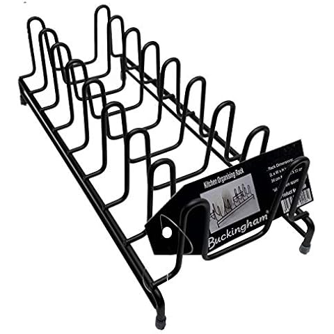 Buckingham Escurridor de Platos de Cocina de Alta Gama, Acero, Negro Cover