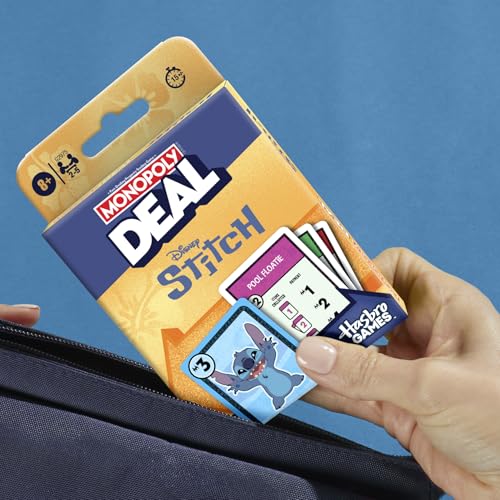 Monopoly Deal: Disney Stitch Edition Card Game | Based on Disney’s Lilo & Stitch | Officially Licensed Disney Kids Games | Ages 8+| 2-5 Players - image 8