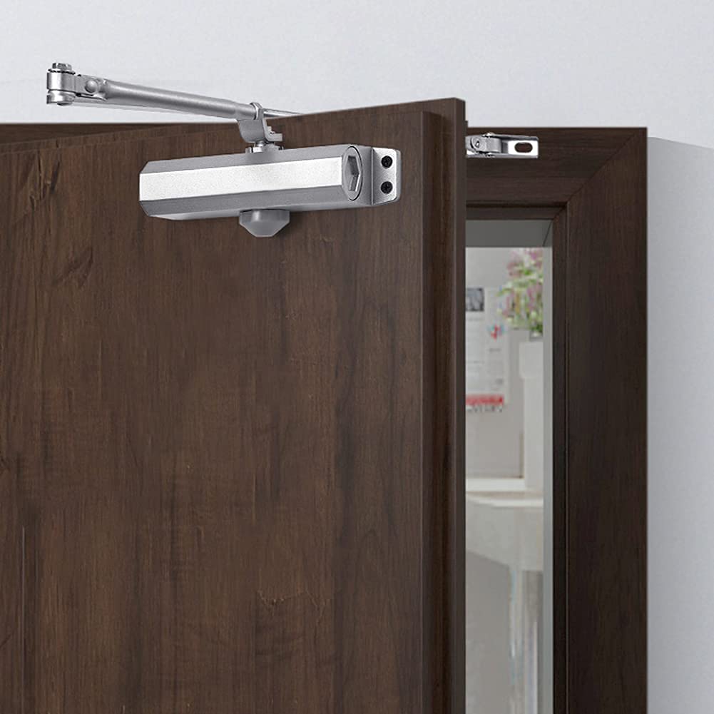 Ejoyous Ferme-porte Hydraulique Automatique à Ressort, Réglable, Protection Incendie, pour Porte Intérieure, 45-65 kg