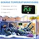 tlidfgeo Aquarium Thermometer, Tank Thermometer, Wasserthermometer, Kleben-On Mini Fischbecken Zubehör, Kabelloses Digital Temperatursensor, Geeignet für Süßwasser Meeresaquarien Reptilien