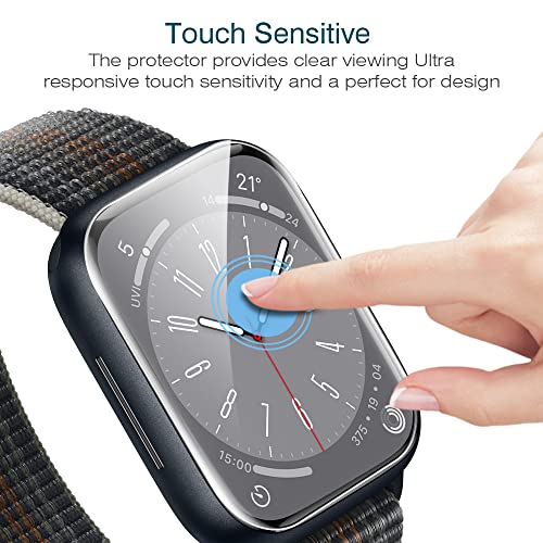Image of LK 6 Pack for Apple Watch 41mm / 40mm Screen Protector (Series 8 & 7 & 6) [Upgrade Flexible Film] Self-Healing, Ultra-thin Screen protector for Apple Watch 41mm, Touch Sensitive, Bubble Free