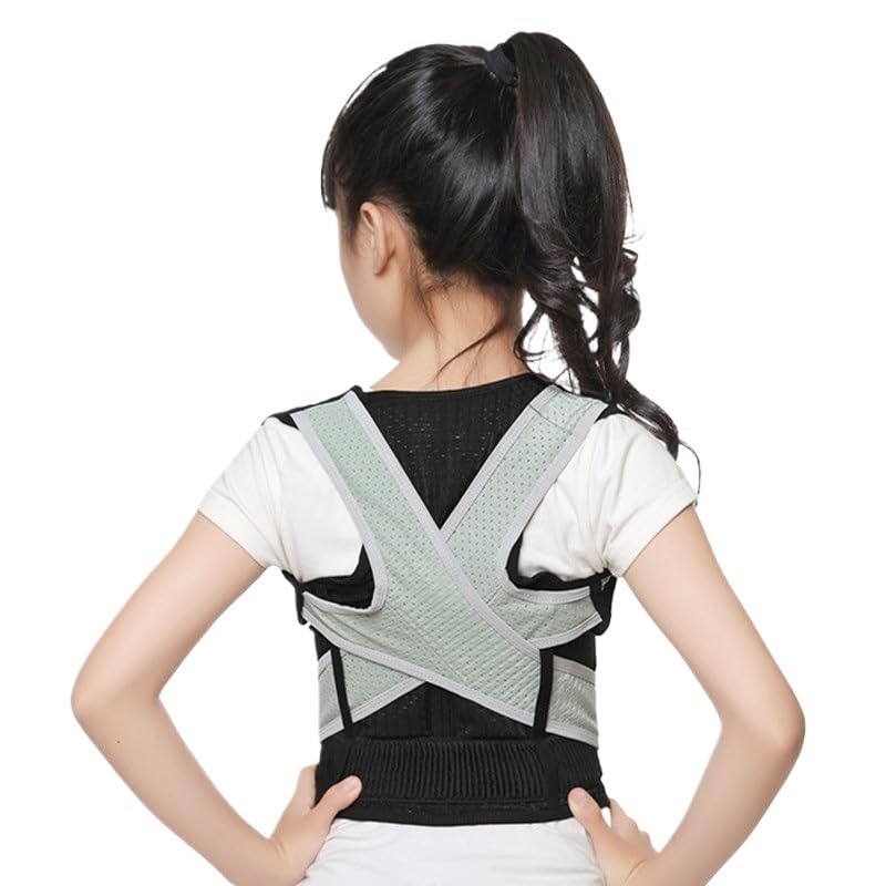 Correcteur de posture ajustable dos complet : ceinture de soutien lombaire invisible M