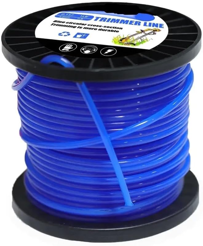 1LB 2.4mm 2.7mm 3.0mm 4.0mm Nylon Rope Strimmer Line Round Cord Wire(2.4mm 1LB Blue)