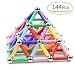 Produktbild 144 PCS Magnetic Sticks Construction Set Spielzeug und pädagogisches Stapelspielzeug für Erwachsene und Kleinkinder (Kinder über 6 Jahre) von LocoTime