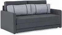 Sofá-cama 3 Lugares Queen Herval Aurora, Linho Grafite Fechado, 176 cm
