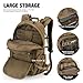 Mardingtop Small Military Tactical Backpack for Men,25L Molle Cordura Backpack for Hiking,Camping,Rucking