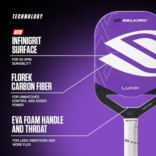 Image of Selkirk Sport LUXX Control Pickleball Paddle | Carbon Fiber InfiniGrit