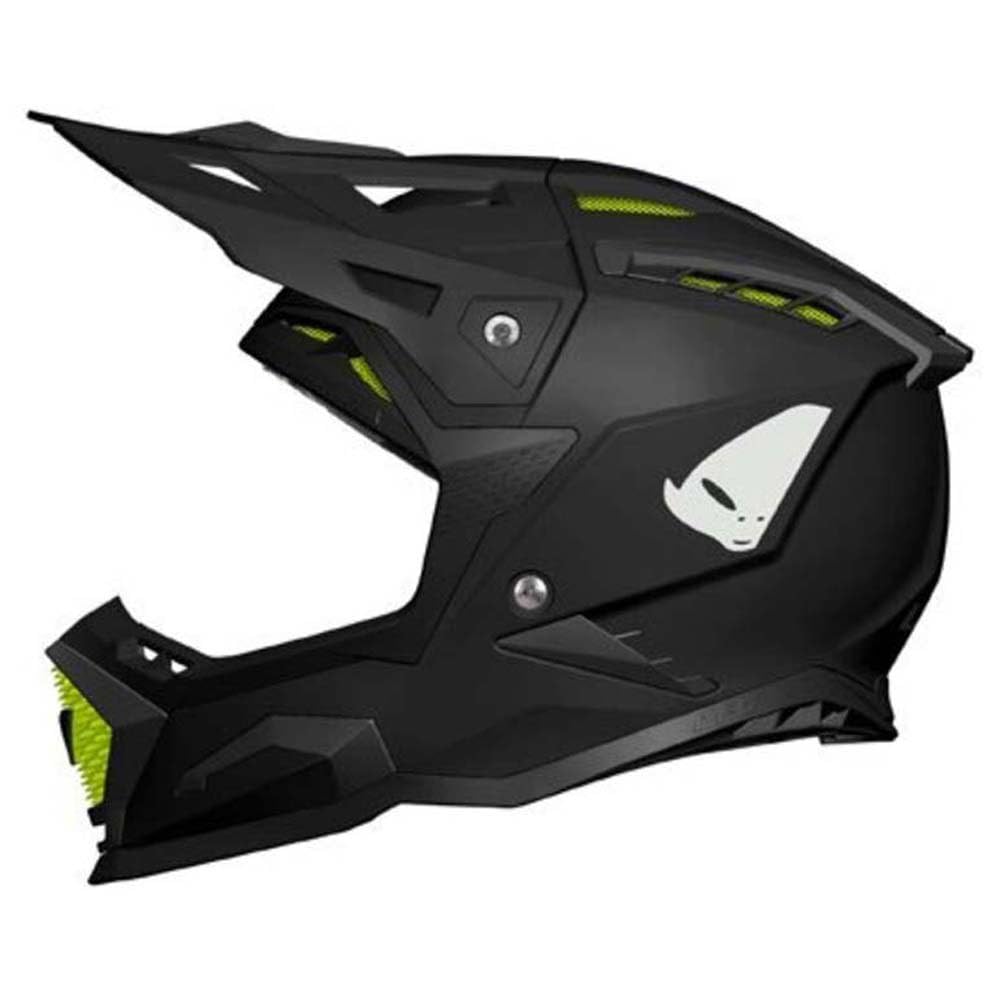 Casco UFO PLAST ECHUS Nero Opaco XS – Omologato ECE 22.06 Per Motocross Ed Enduro