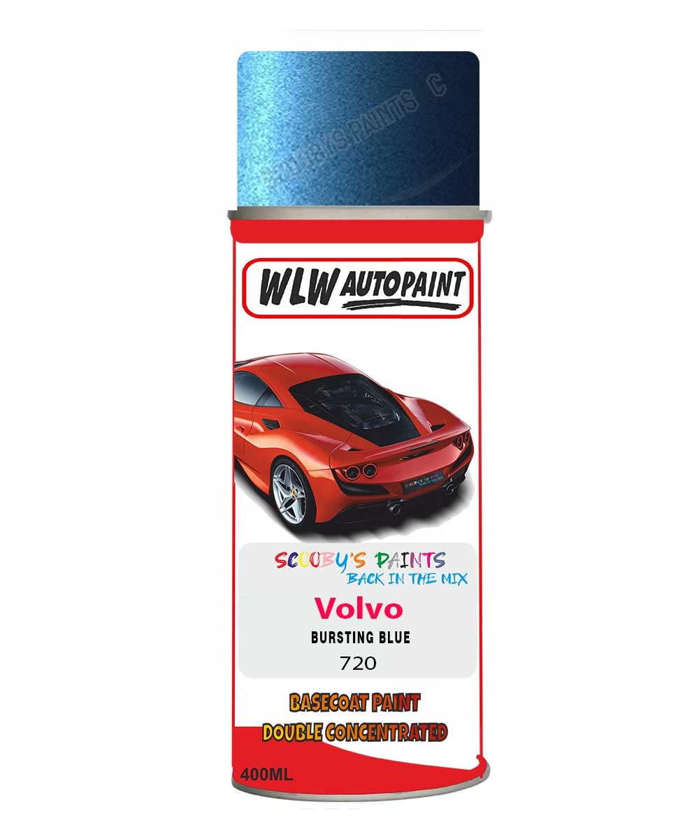 Basecoat Aerosol Spray Paint For Volvo V40 Bursting Blue 2015-2021 Code 720