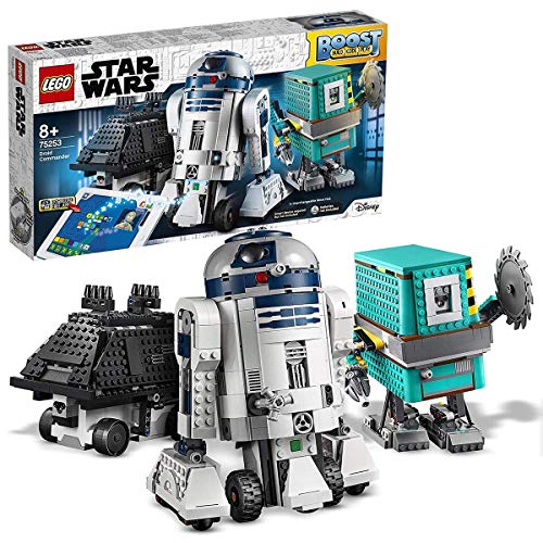 LEGO Star Wars Boost   Comandante Droide, Juguete de Construcción con 3 Robots Controlados por App, con R2 D2, Incluye sensor de distancia, motor y bluetooth, Set robótico programable (75253)