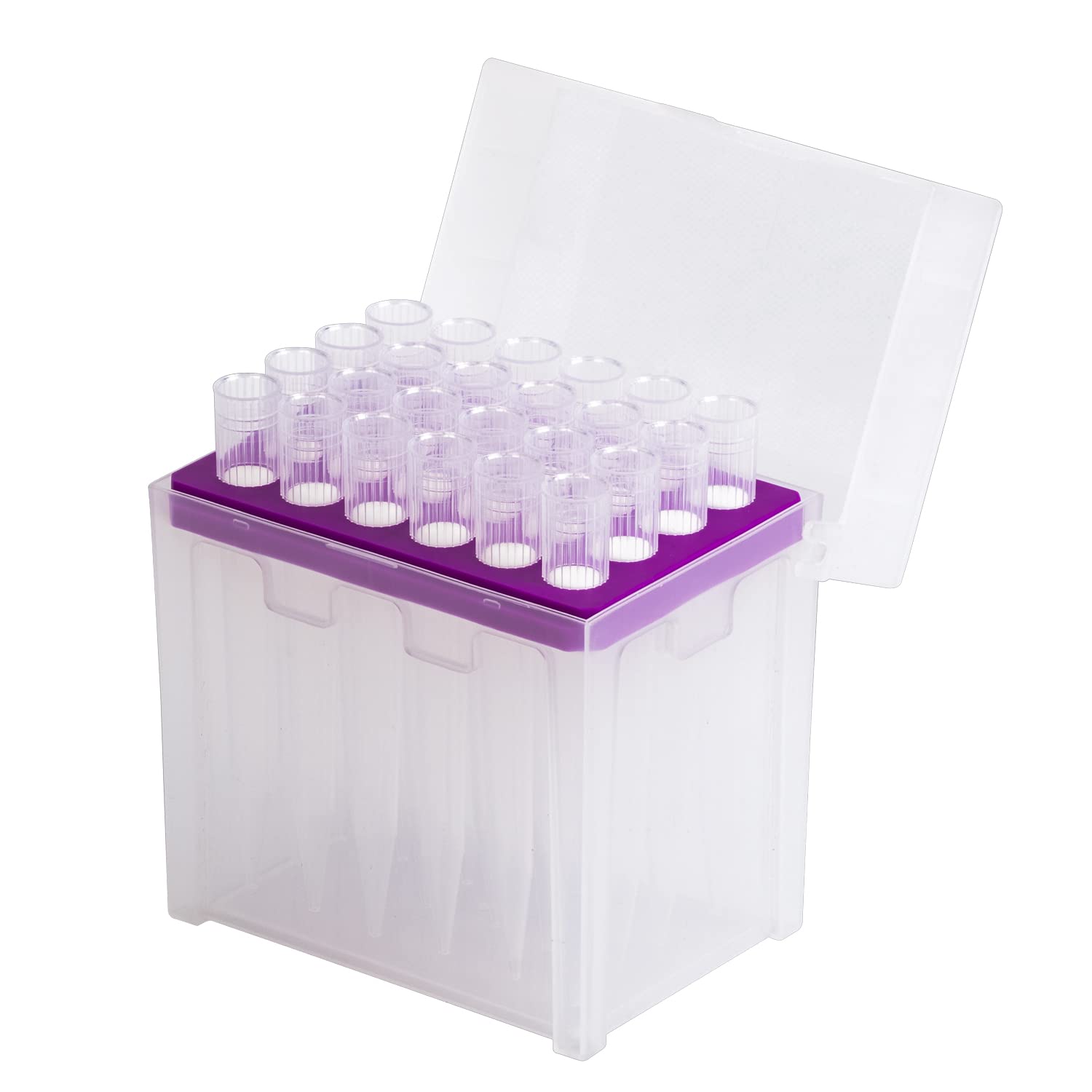 Puntas de pipeta 5000 ul, puntas de filtrado estéril 5 ml, universal, transparente, 96 puntas (T5000-RSF-24)