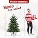 Goplus 5ft Pre-Lit Artificial Christmas Tree, Hinged Holiday Xmas Full Tree with 1426 Lush PVC & PE Tips, 200 Warm White LED Lights, Foldable Metal Stand, Seasonal Home Office Party Decoration