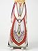 Choies Women's African Print Long Maxi Skirt w Drawstring Waist