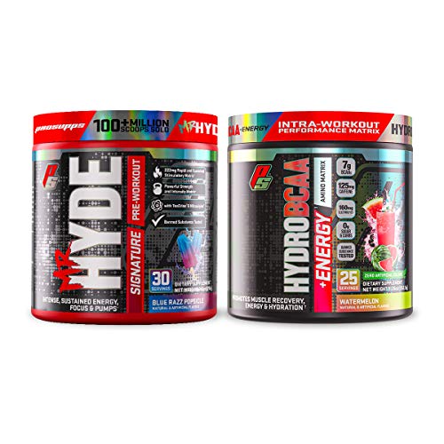 ProSupps Mr. Hyde Signature Blue Razz and HydroBCAA Plus Energy Watermelon Bundle