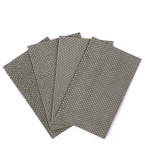 WHLEHL carta vetrata 4 pezzi di carta abrasiva abrasiva diamantata abrasiva diamantata abrasiva 90 * 55mm utensili per lucidatura a smerigliatura per uso a secco, A120