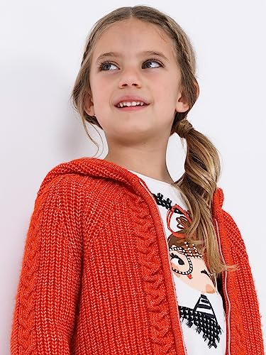Mayoral Knitting Pullover for Girls Orange4