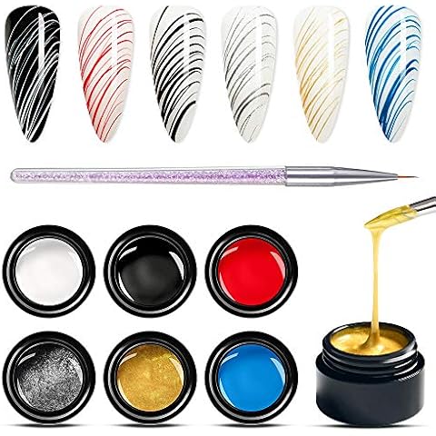 MEET ACROSS Elastisches Spinnengel für Nagelkunst Cover