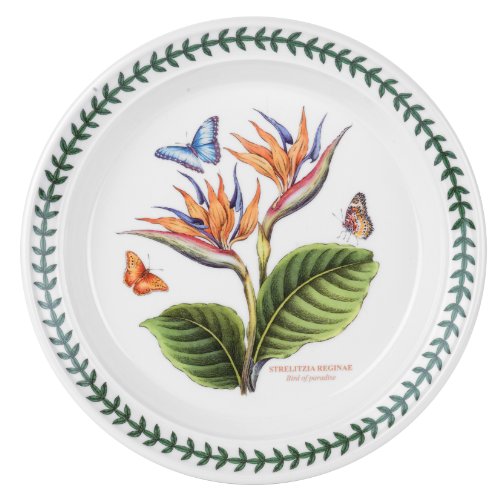 Portmeirion-Exotic-Botanic-Garden-85-Salad-Plate-Bird-of-Paradise-Motif-Fine-Earthenware-Dishwasher-Microwave-Freezer-and-Oven-Safe-Made-in-England Portmeirion Exotic Botanic Garden 85 Salad Plate Bird of Paradise Motif Fine Earthenware Dishwasher Microwave Freezer and Oven Safe Made in England