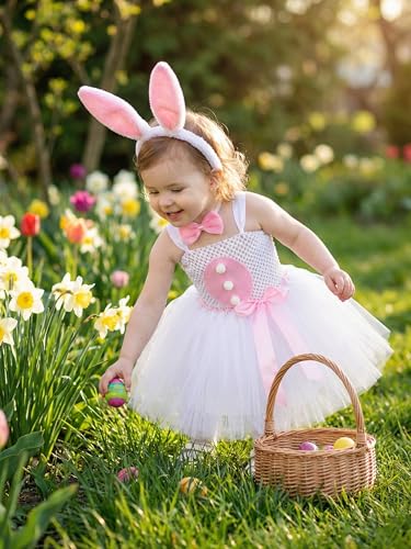 Disfraz completo Bunny para niñas 8-9 años blanco miniatura 4