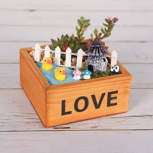 Homlone 105 Miniature Fairy Garden Accessories, Fairy Garden Kit, Fairy Garden Animals, Miniature Figurines, Micro Landscape Ornaments Kit, Garden Diy Kit For Dollhouse Decoration Plant House Decor #TOP6