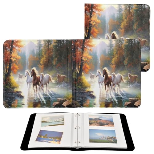 Álbum de Fotos Scrapbook FLildon de PU Leather 3 Anillos, 40 Páginas, Tamaño 11.8x11.2 pulgadas miniatura 2