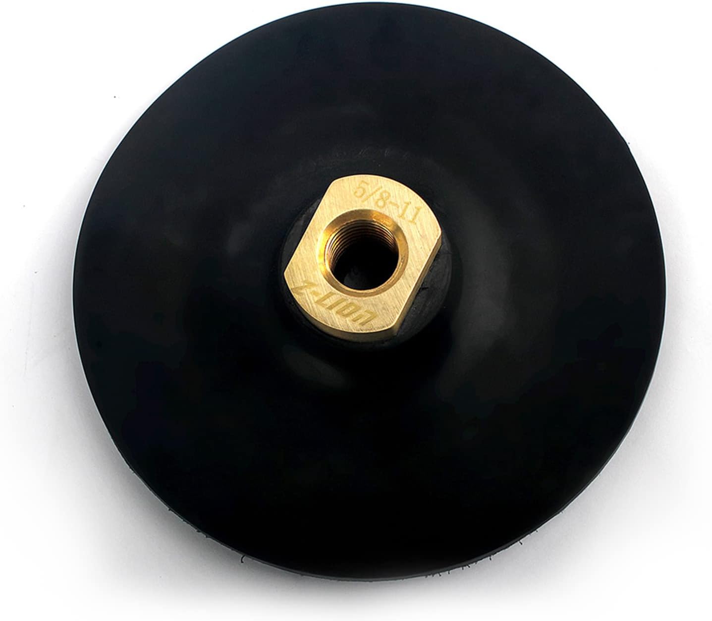 5" Rubber Backing Pad Black Backer Pads Hook and Loop Backing Holder 5/8-11 Thread For Angle Grinder 1PC