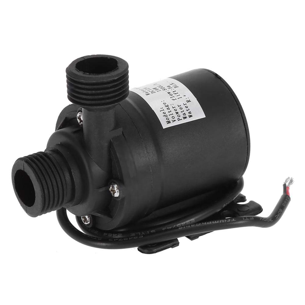 Bomba de jardín DC 12 V 800 L/H, mini bomba de agua para acuario pequeño, jardín, estanque, transportador de herramientas, máximo ascensor: 5 m