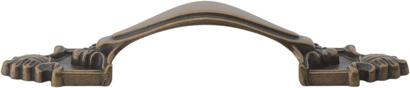 GlideRite Hardware 4116-AB-50 3.5 inch Cc Antique Brass Deco Cabinet Pull 50 Pack