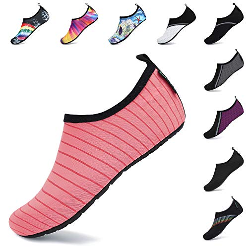 SAGUARO Verano Zapatos de Agua Secado Rápido para Hombre Mujer Secado Rápido Escarpines Deportes acuáticos Unisex-Adulto Rojosandía 38/39 EU