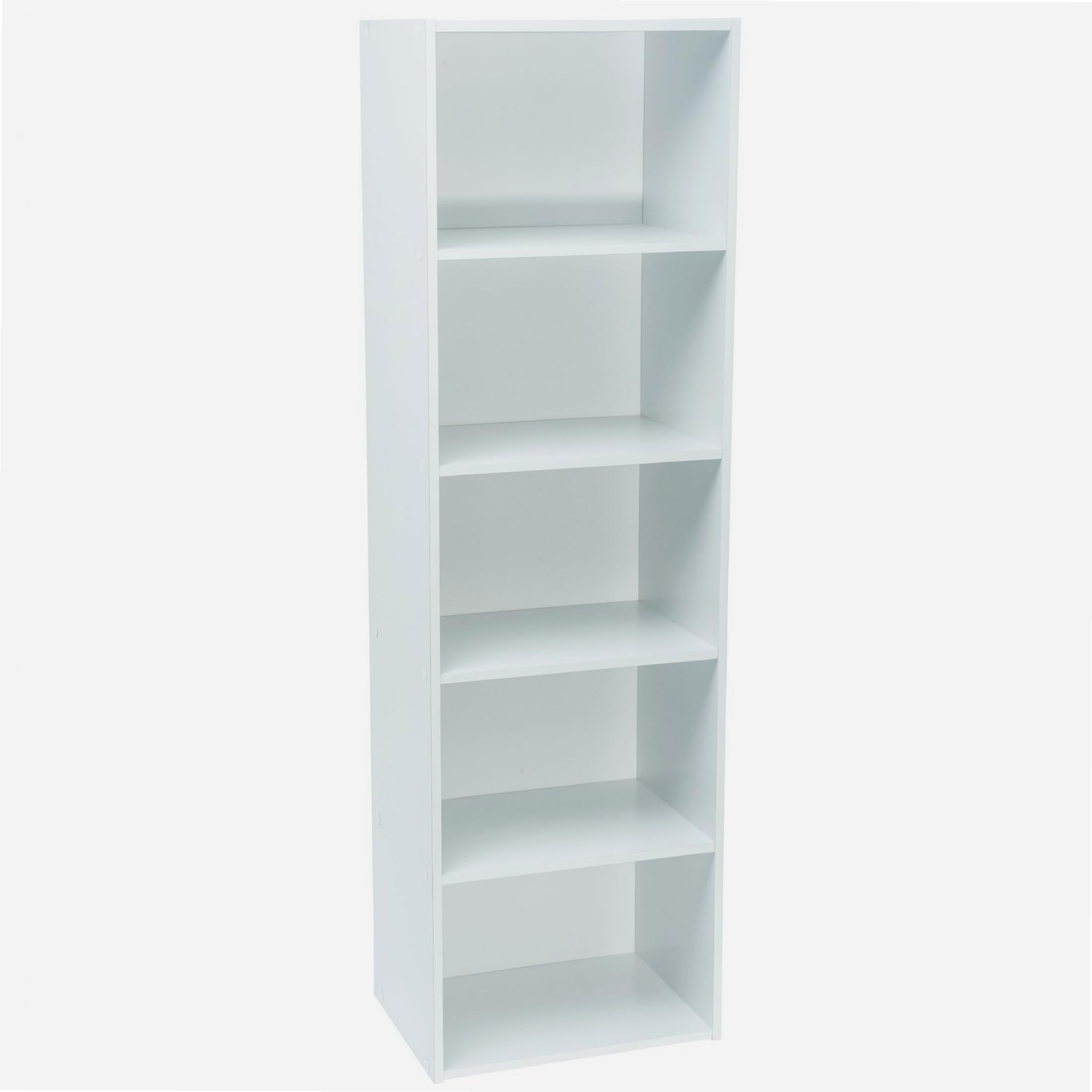 WERKA PRO Weißes Aufbewahrungsmöbel 5 Nischen (133 x 40 x 29 cm)