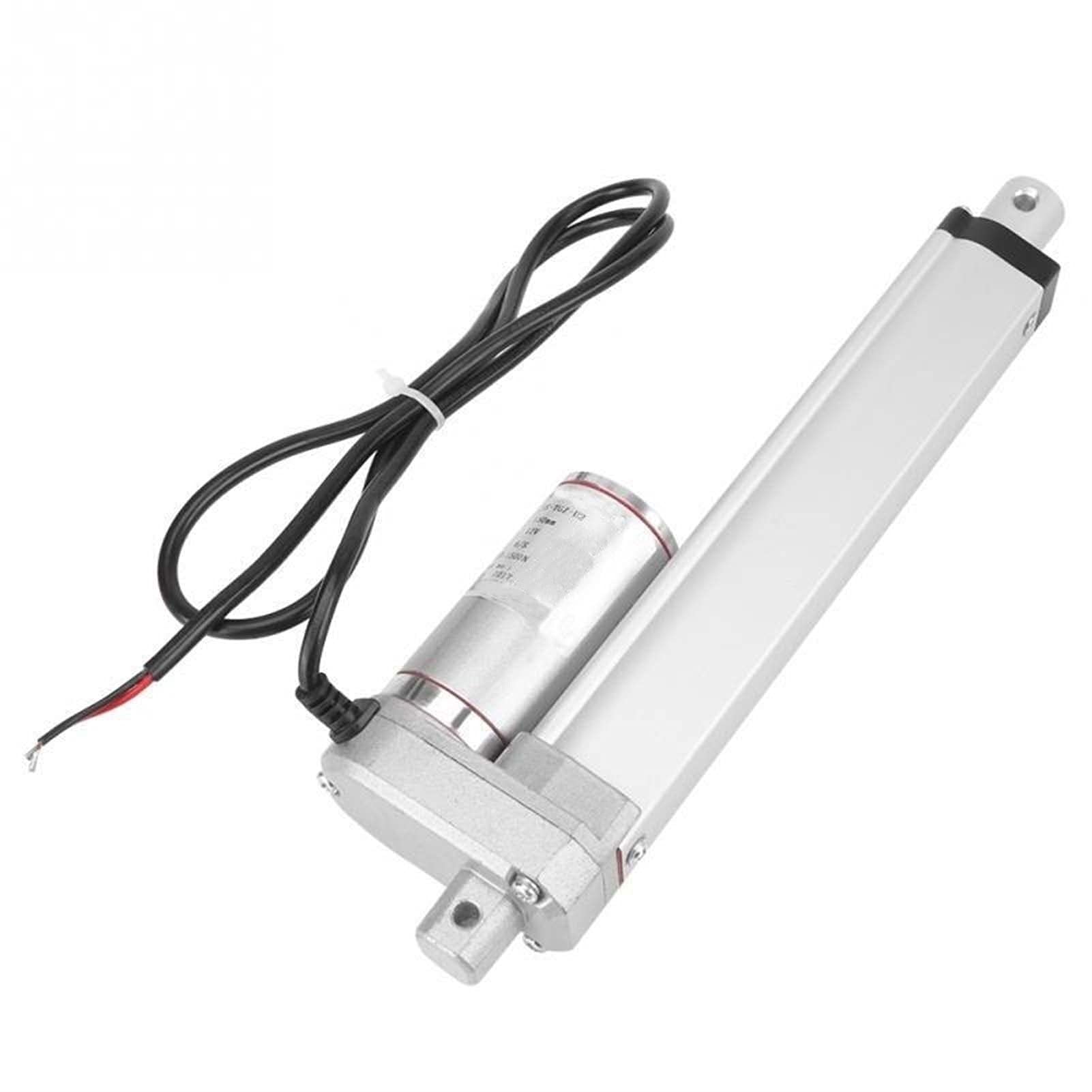 PYouo-actuador Lineal DC 12V 140 kg Actuador Lineal, Motor DC 50-300mm Motor eléctrico de elevación de Carrera para el Sistema de elevación eléctrica (Speed(RPM) : 300mm)