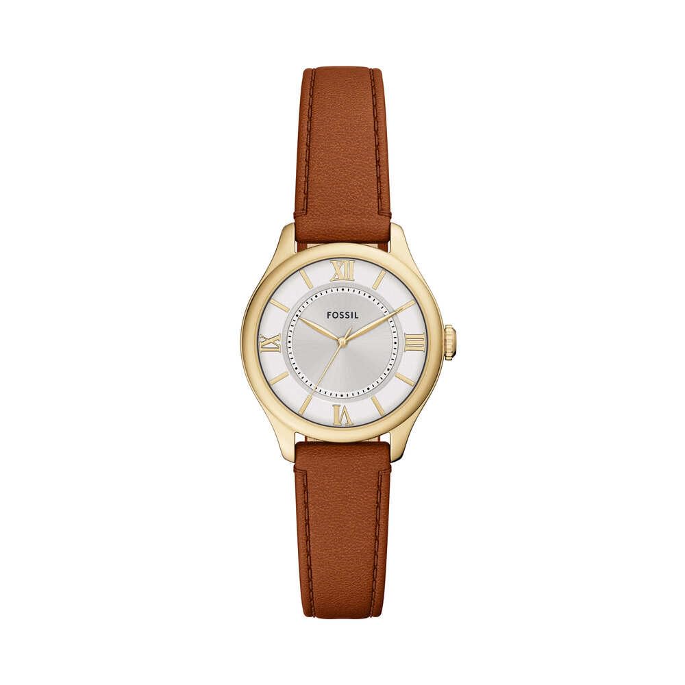Fossil Gilmore Women's 28 MM Gold-Tone Stainless Steel Watch, ES5423
