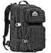 TWIN PEAKS SPORTS Sac à dos tactique militaire 45 l grande capacité sac à dos crossfit pliable imperméable sac à dos survie, alpinisme, randonnée, camping, aventure ou voyage, Noire