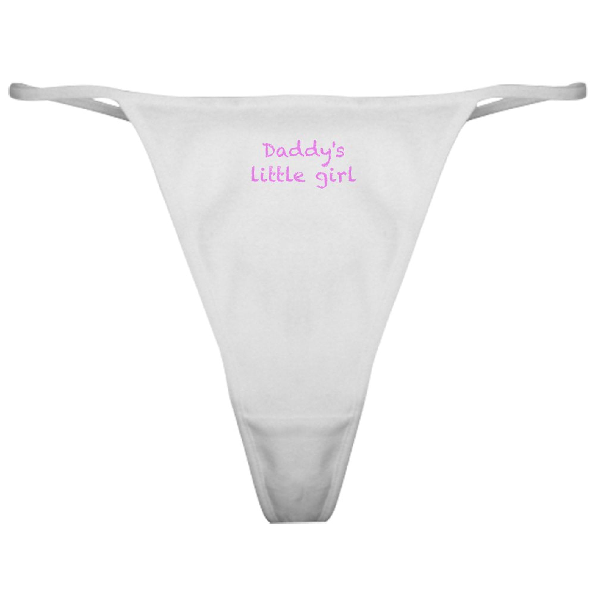 CafePress Daddy's Little Girl Classic Thong Underwear, Womens Panties