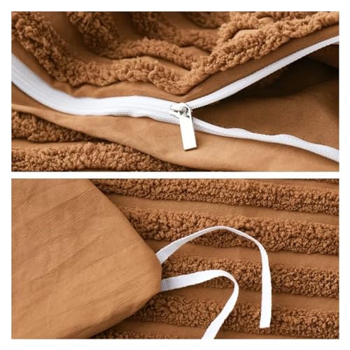 Juego de edredón King de 5 piezas Viskee con capitoné suave para ropa de cama completa 5