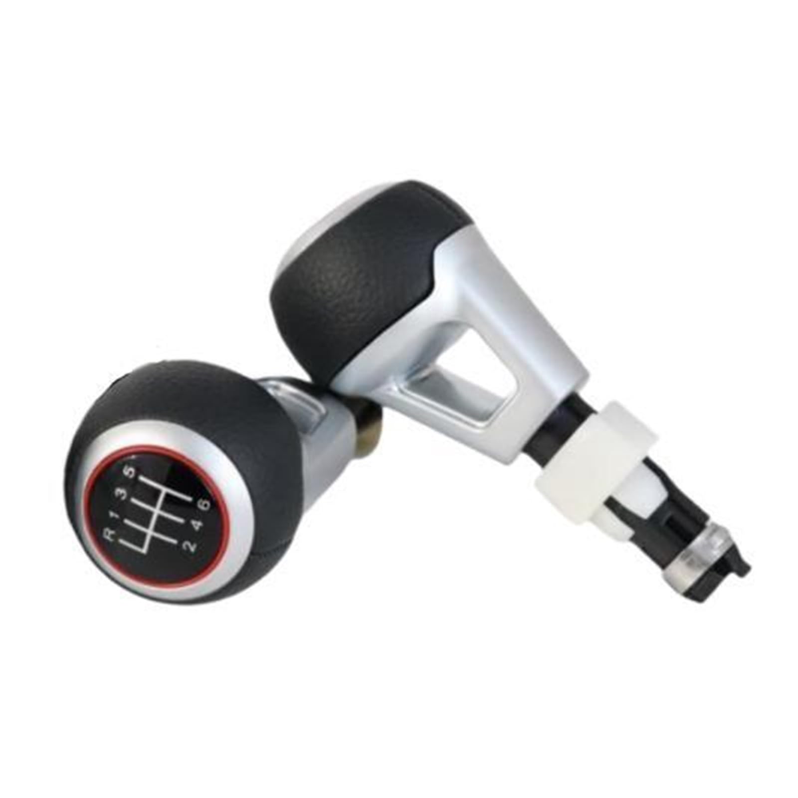 Rbevcrr 6 Speed No Hole Car Shift Lever Knob For Golf For Passat 5 6 Speed Gear Shifter Stick Knob Stick Shifter Pen(6 Speed No Hole)