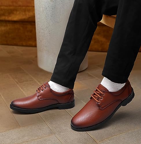 Image of ARAMISH Genuine Leather Oxford Light Weight Formal Shoes for Men (NCF-9036-DY)