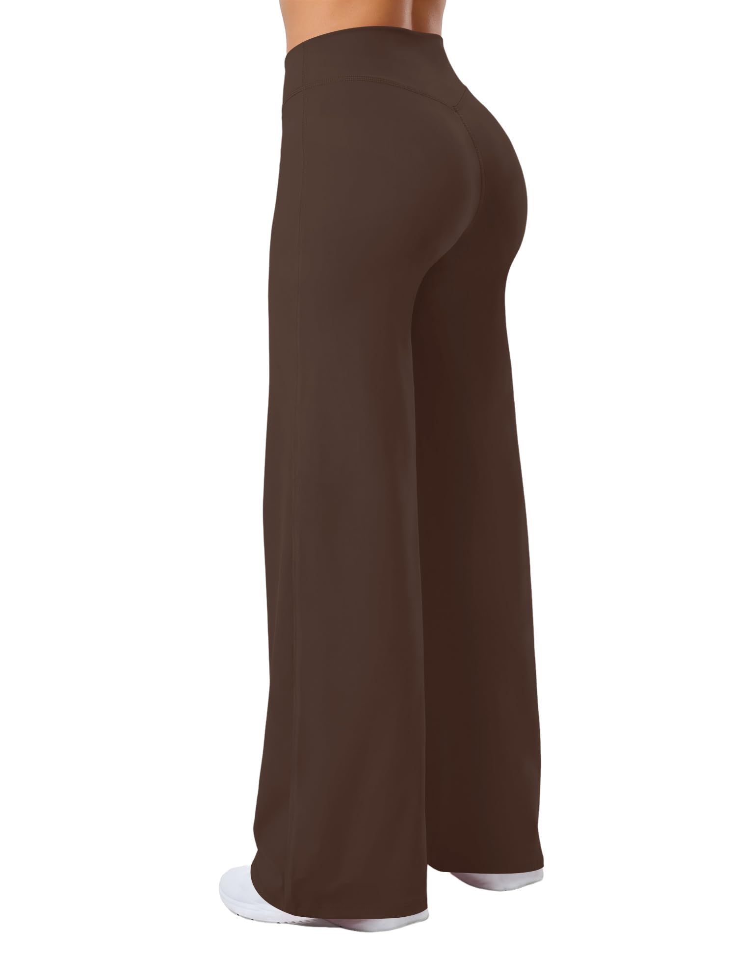 Rapbin Straight Leggings Damen Hohe Taille Flared Yogahose Scrunch Blickdicht Bauchkontrolle Schlaghose Sporthose für Gym Yoga
