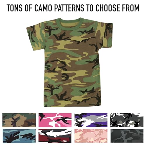 Rothco Kids Camo T-Shirt – Comfortable Outdoor Camouflage Short Sleeve Crew Neck Tee Shirt4