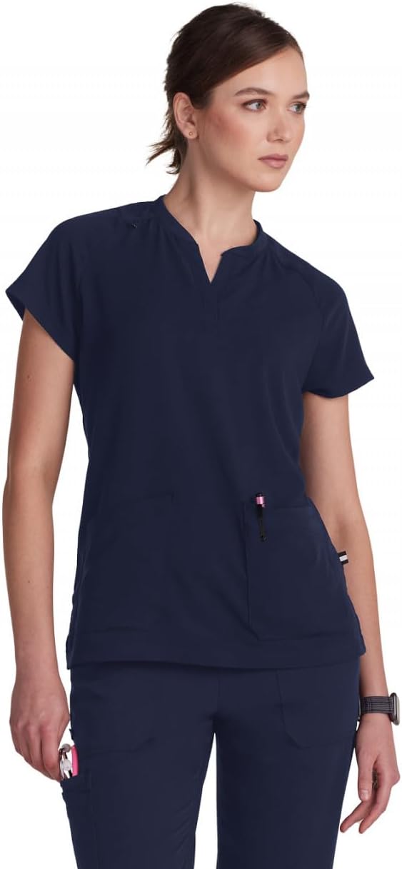 KOI Next Gen We Have Heart Women's 3-Pocket Scrub Top