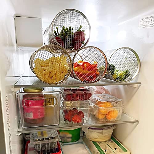 2023 New Stainless Steel Barbecue Cooking Grill Basket For Outdoor Grill - Grill Grate - Outdoor Round Bbq Stainless Steel Grill Basket Campfire Grill Grid #TOP7