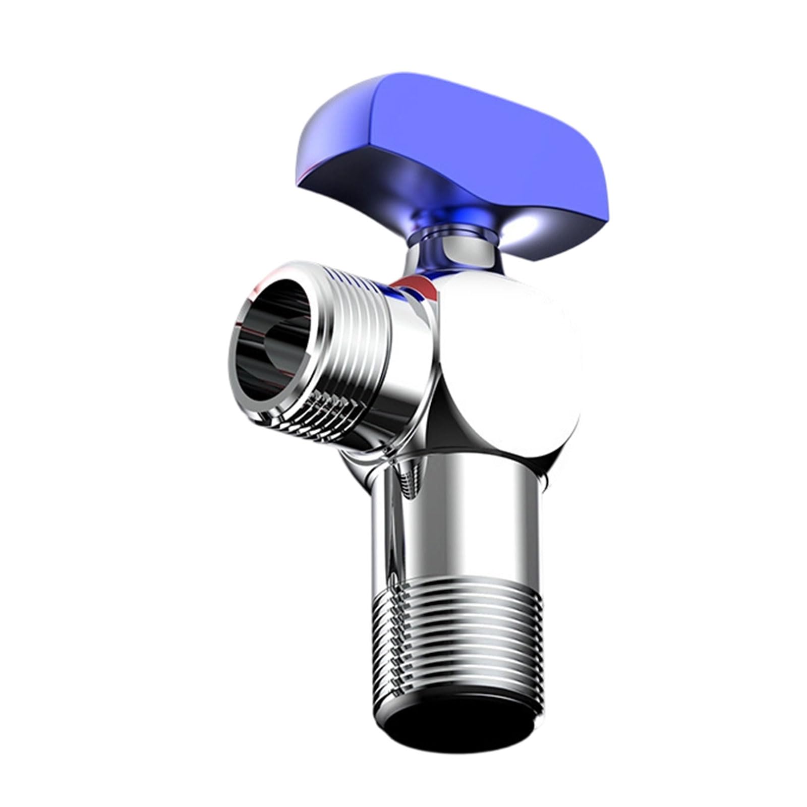 Nvoqilin Alloy Hot/Cold Water Shut Off Restrictor Metal 1 / 2Inch Turn Angles Stop Valves High Flows Angles Valves Enduring Turn Stop