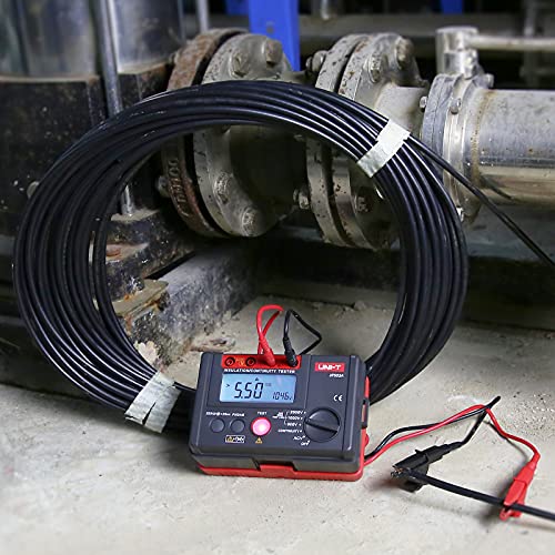Image of UNI-T Digital Megohmmeter UT502A Insulation Resistance Tester Multimeter, Electrician Megohm Meter, 500V /1000V /2500V Test Voltage, 0.01~200Ω Low Resistance Testing, 2000 Counts Auto Ranging DAR
