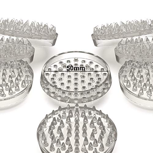 Medipaq Spiked Carpet Protector Cups - 16 Pack Carpet Protectors for Furniture Legs - 5.4 cm Outer Diameter Caster Cups to Protect Carpet from Dents - Image 7