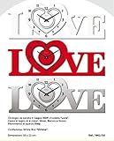  Orologio Legno Love 59x23cm 1662 00 virtime