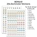 Cranbury Small 2020 Desk Calendar 8x6 (Red), Monthly Flip Desktop Counter Top Calandar with Bonus Planner Stickers for 2020 Calendars, Use to December 2020, Home or Office Calender